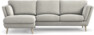 Madison Lux - 2-sits soffa med schäslong vänster - Grå