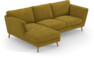 Madison Lux - 2-sits soffa med schäslong vänster - Gul