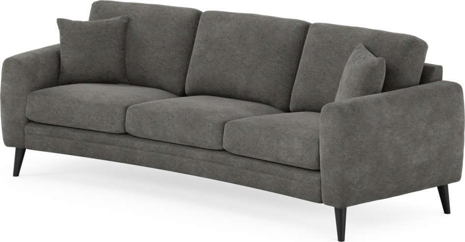 Eden - 3-sits soffa svängd - Grå