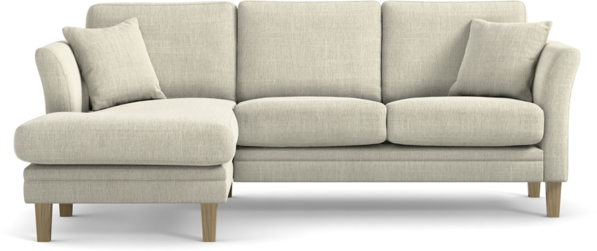 Eden - 2-sits soffa med schäslong - Beige