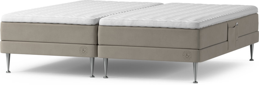 Särö Comfort - Ställbar säng, dubbelsäng med bäddmadrass och sängben