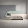 Nevada - 3-sits soffa med cosy hörn vänster - Beige