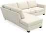 Friday - 2,5-sits soffa med divan vänster - Beige