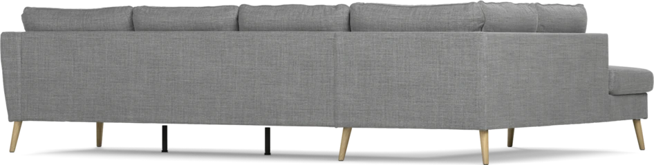 County - 3-sits soffa med divan vänster - Grå