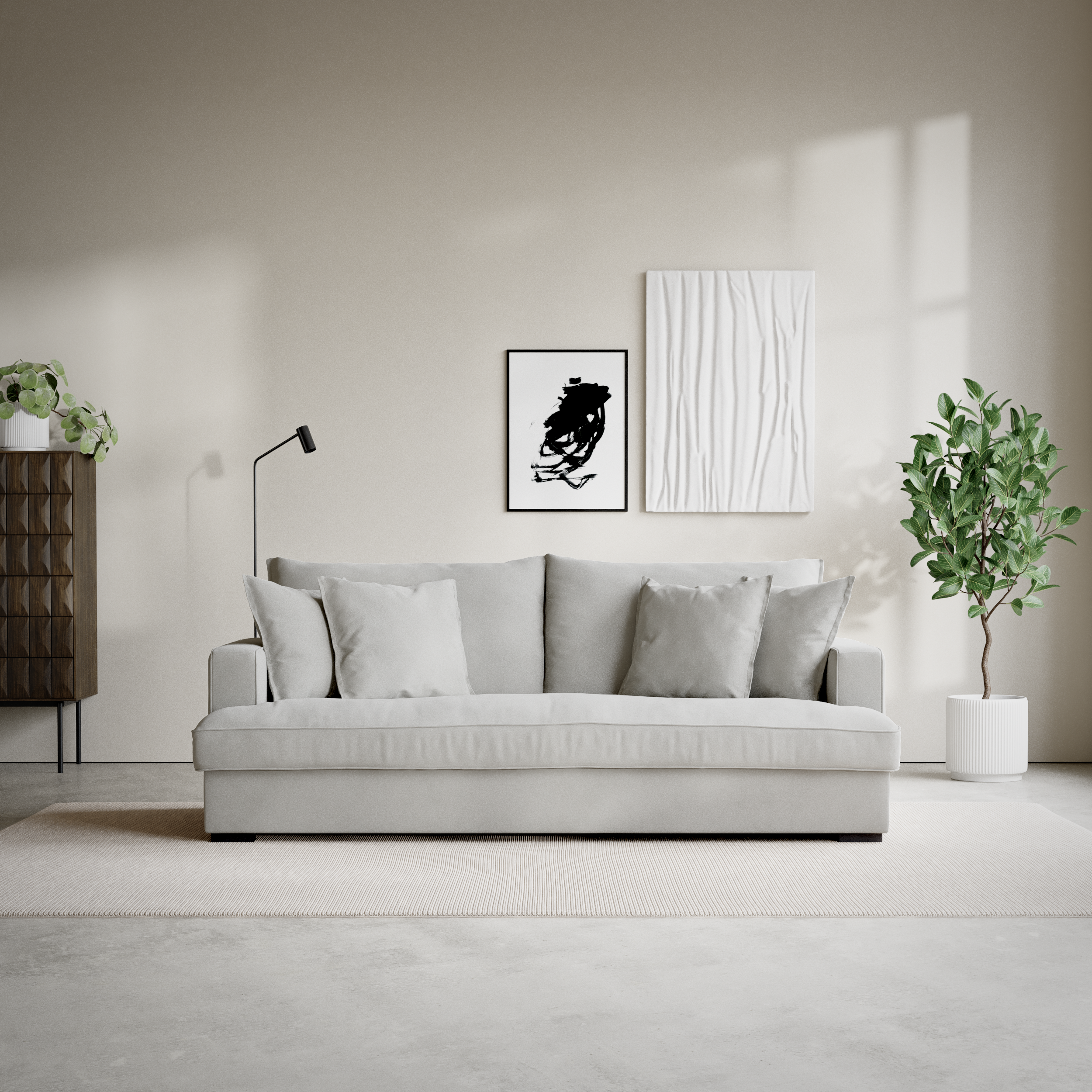 Mila, 3-sits soffa, hel dyna