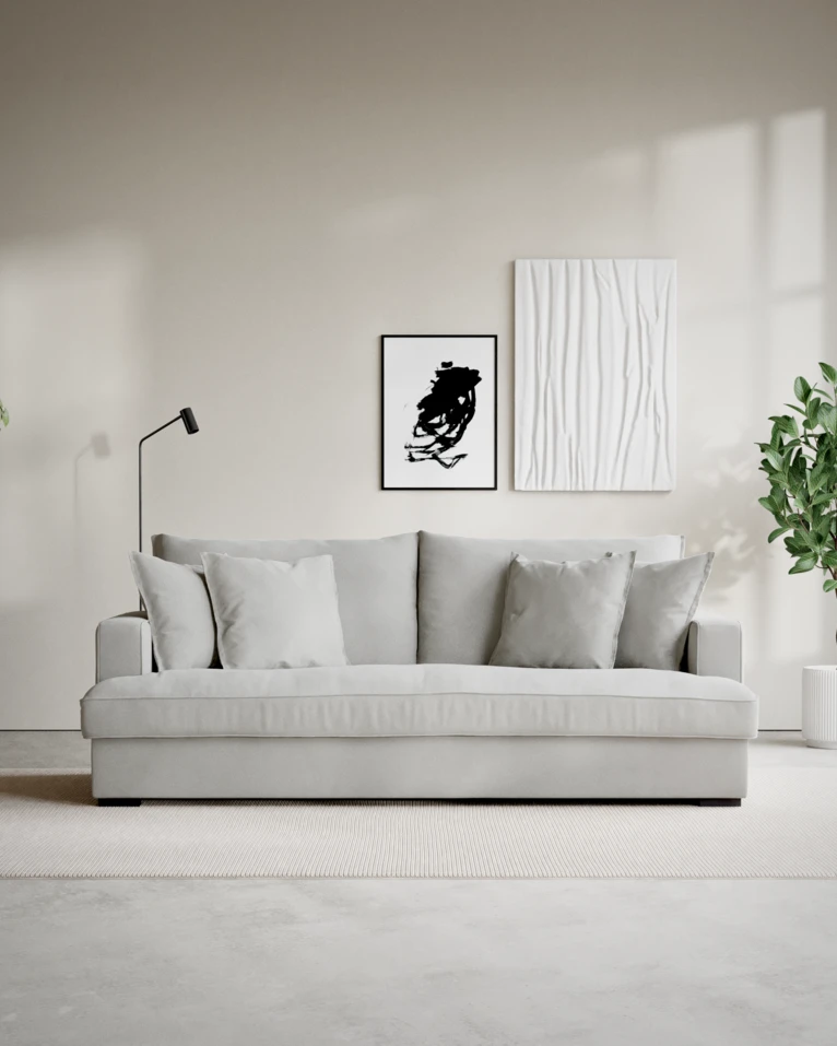 Mila, 3-sits soffa, hel dyna