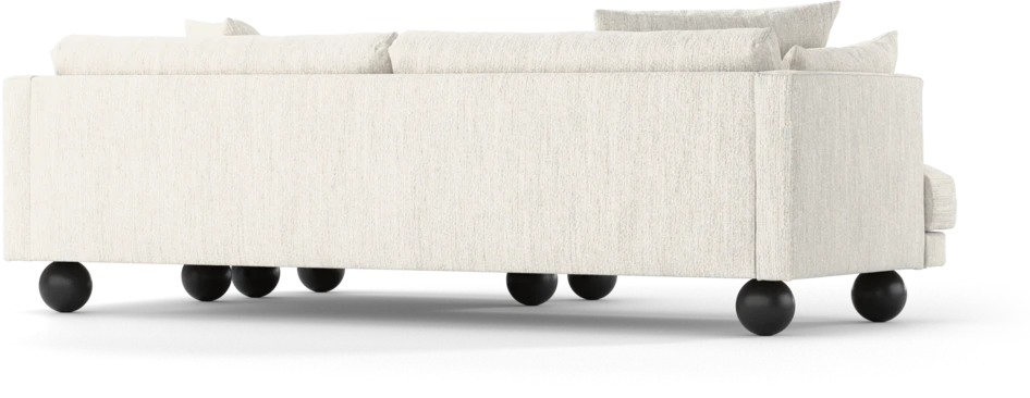 Harper - 4-sits med schäslong XL höger - Vit
