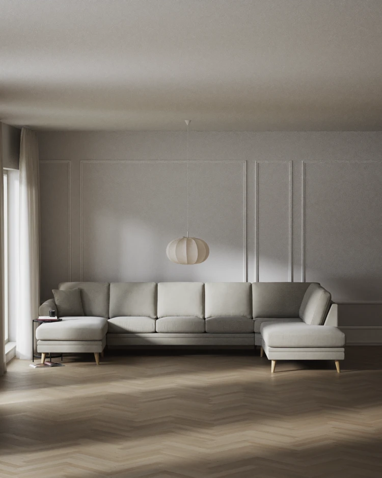 Eden - 3-sits soffa med schäslong vänster och divan höger - inspiration