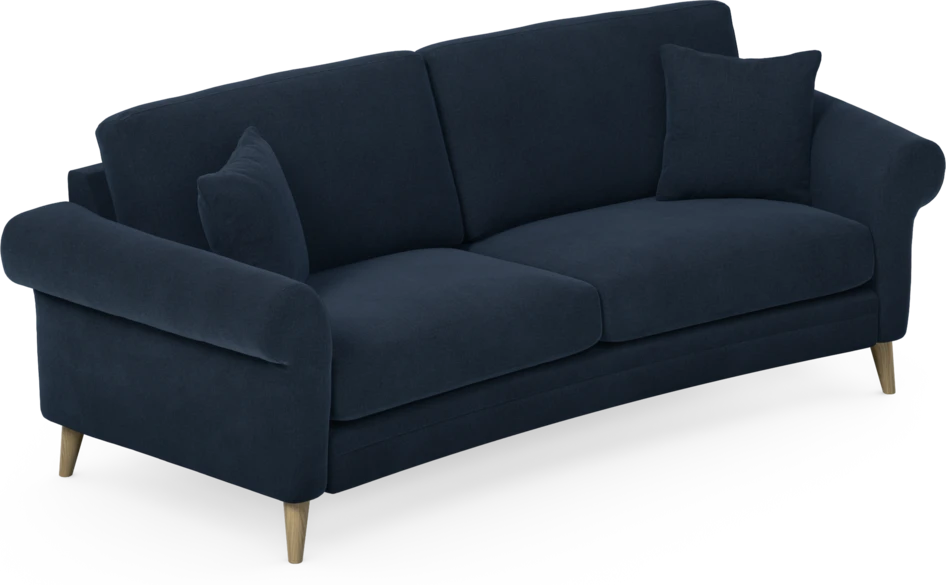 Eden - 2,5-sits soffa svängd - Blå