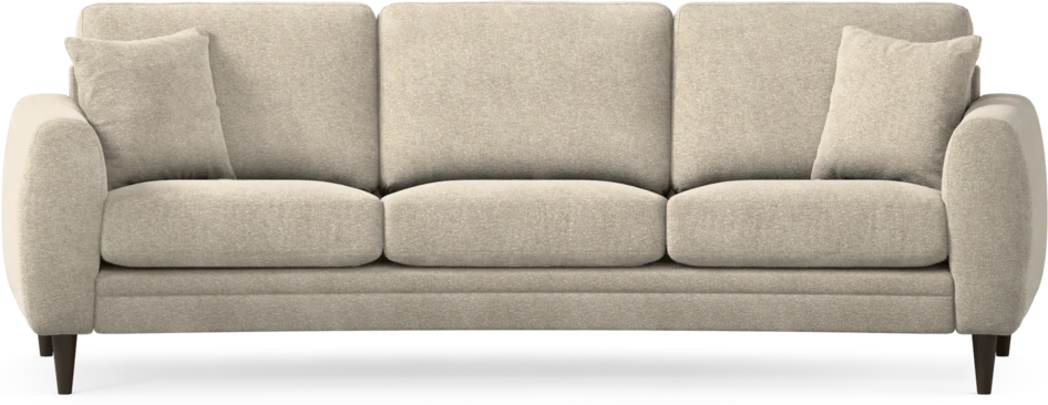 Eden - 3-sits soffa svängd - Beige