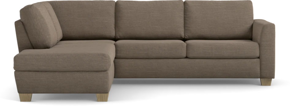 Friday - 2,5-sits soffa med divan vänster - Brun