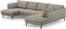 Madison Lux - 2-sits soffa med schäslong vänster och divan höger - Vit