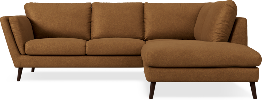 Madison Lux - 2-sits soffa med divan höger - Brun