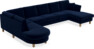 Eden - 3-sits soffa med divan vänster och schäslong höger - Blå