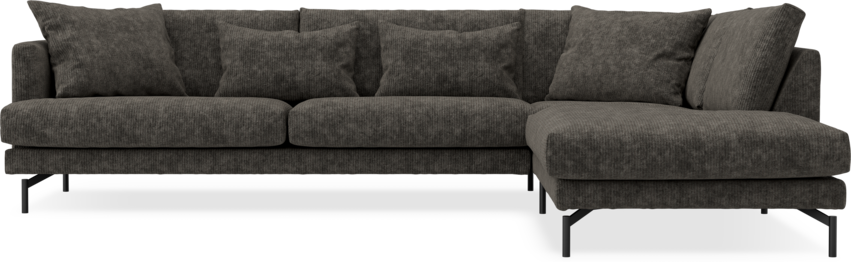 Harper - 3-sits soffa med divan höger - Grå