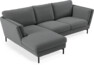 Madison Lux - 2-sits soffa med schäslong vänster - Grå