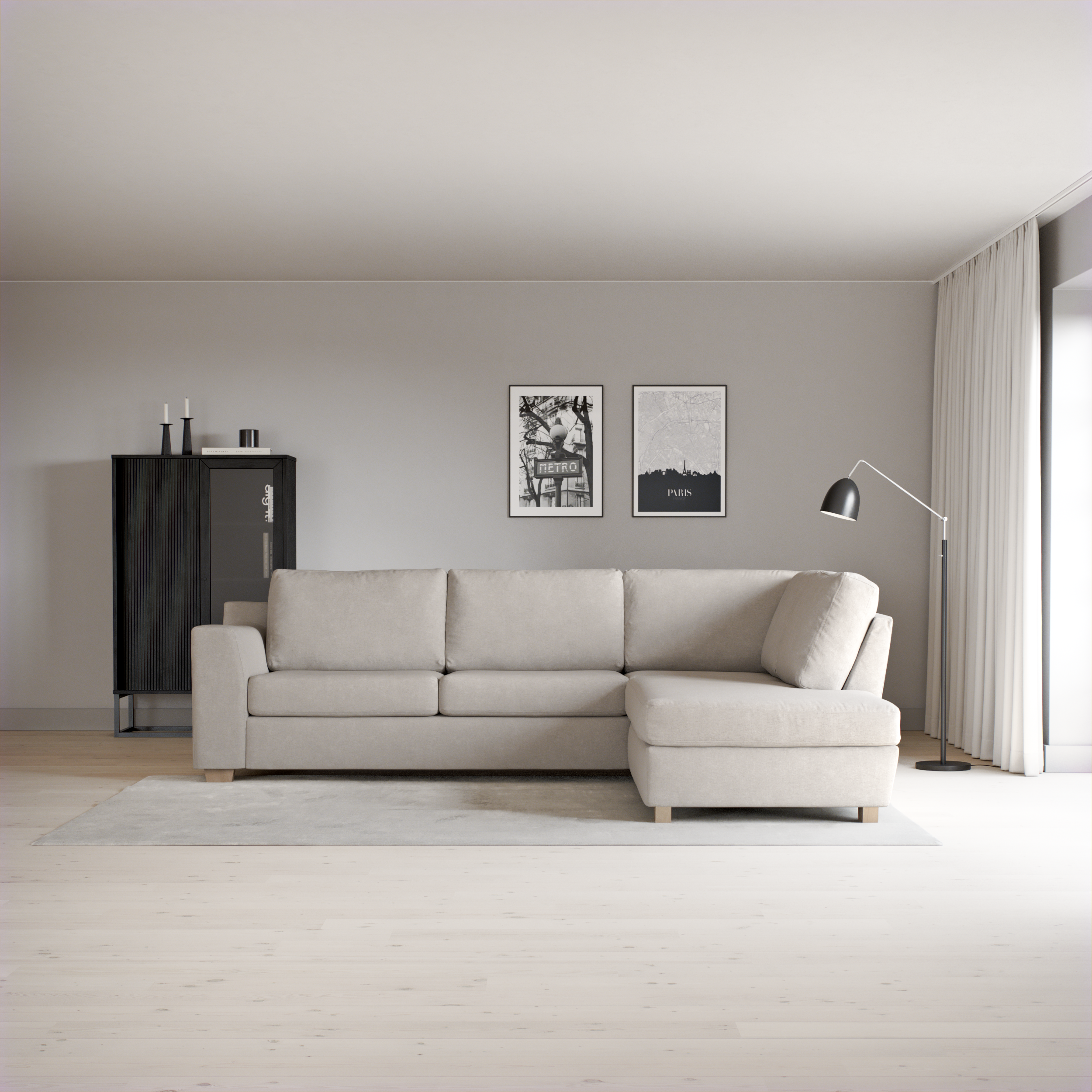 Friday - 2,5-sits soffa med divan höger - inspiration