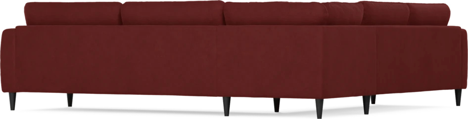 Bridge - Hörnsoffa, 2+3-sits - Röd
