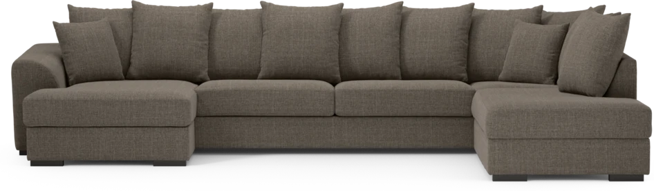 Town - 3-sits soffa med divan höger och schäslong vänster - Brun