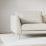 Willow - 3-sits soffa, hel dyna, fast klädsel - Beige