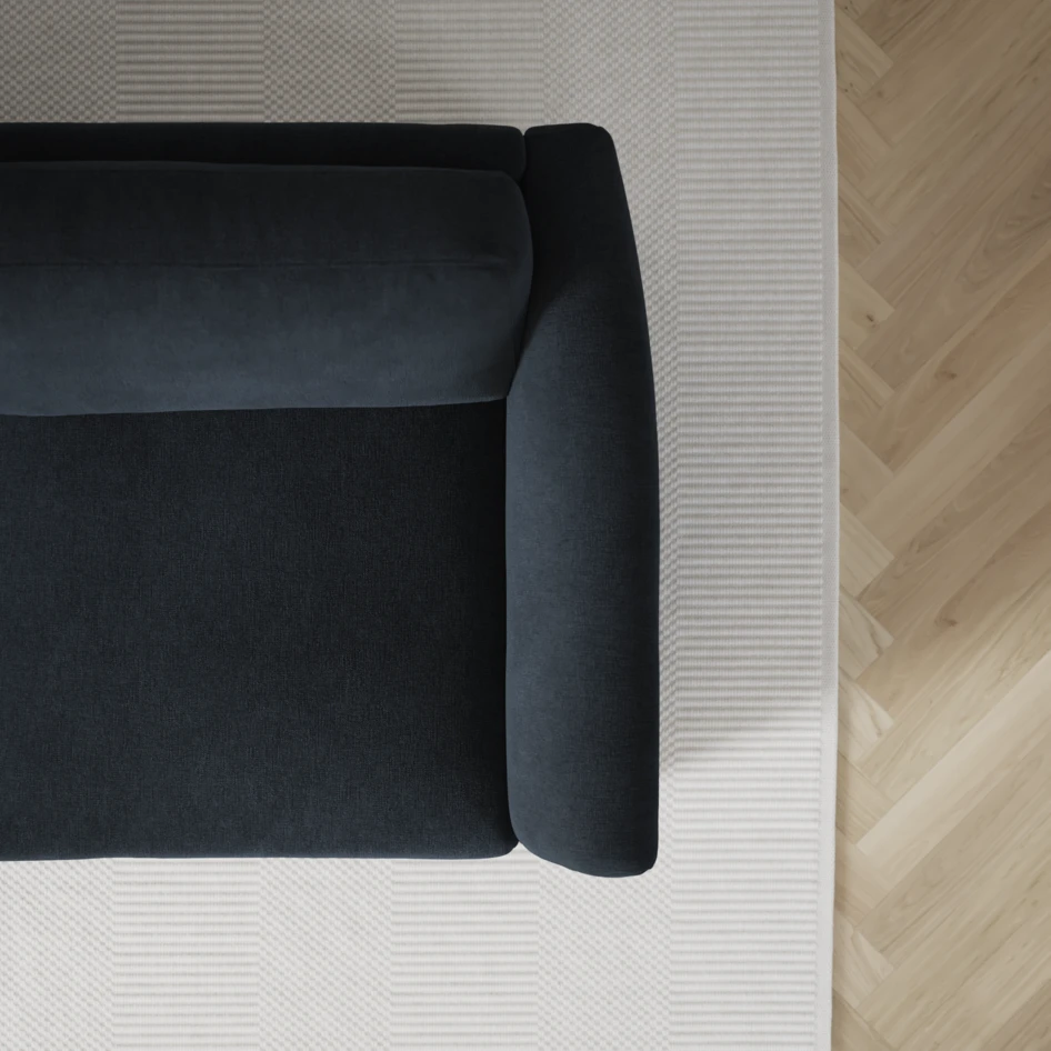 Öland - Bäddsoffa 3-sits, längsbäddad - Blå