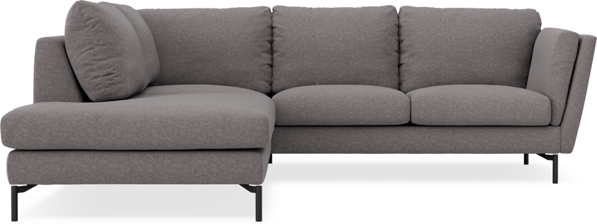 Madison - 2-sits soffa med divan vänster - Grå