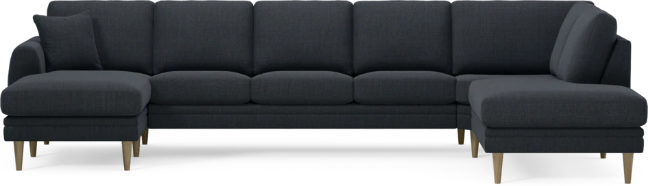 Eden - 3-sits soffa med schäslong vänster och divan höger - Blå
