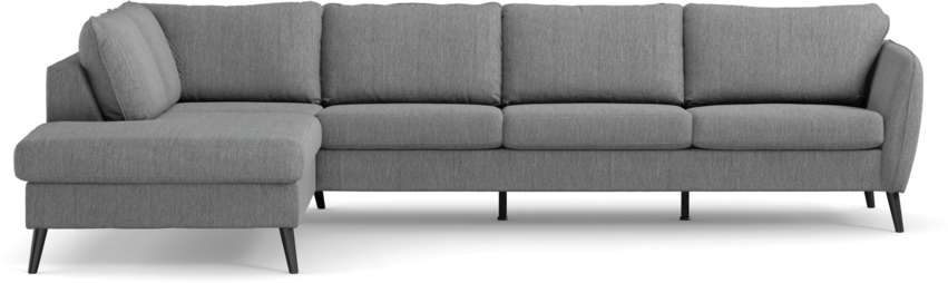 County - 3-sits soffa med divan vänster - Grå