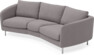 Madison - 3-sits soffa svängd, 70 cm - Grå