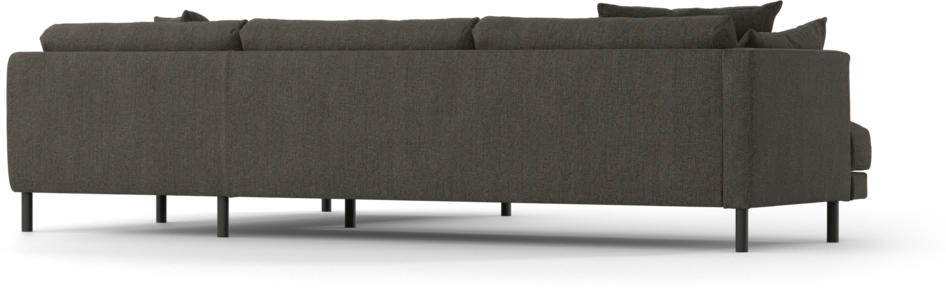Harper - 3-sits soffa med divan höger - Brun