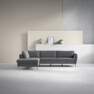 County - 2,5-sits soffa med divan vänster - Grå