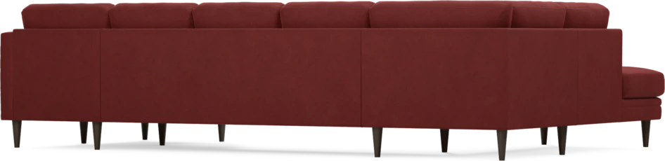 Eden - 3-sits soffa med divan vänster och schäslong höger - Röd
