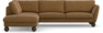 Madison - 3-sits soffa med divan vänster - Brun