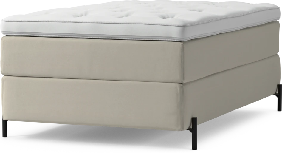 Delux Exclusive - Kontinentalsäng, enkelsäng 120 cm med bäddmadrass och sängben