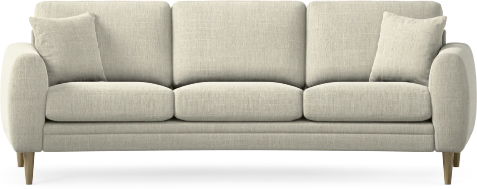 Eden - 3-sits soffa svängd - Beige