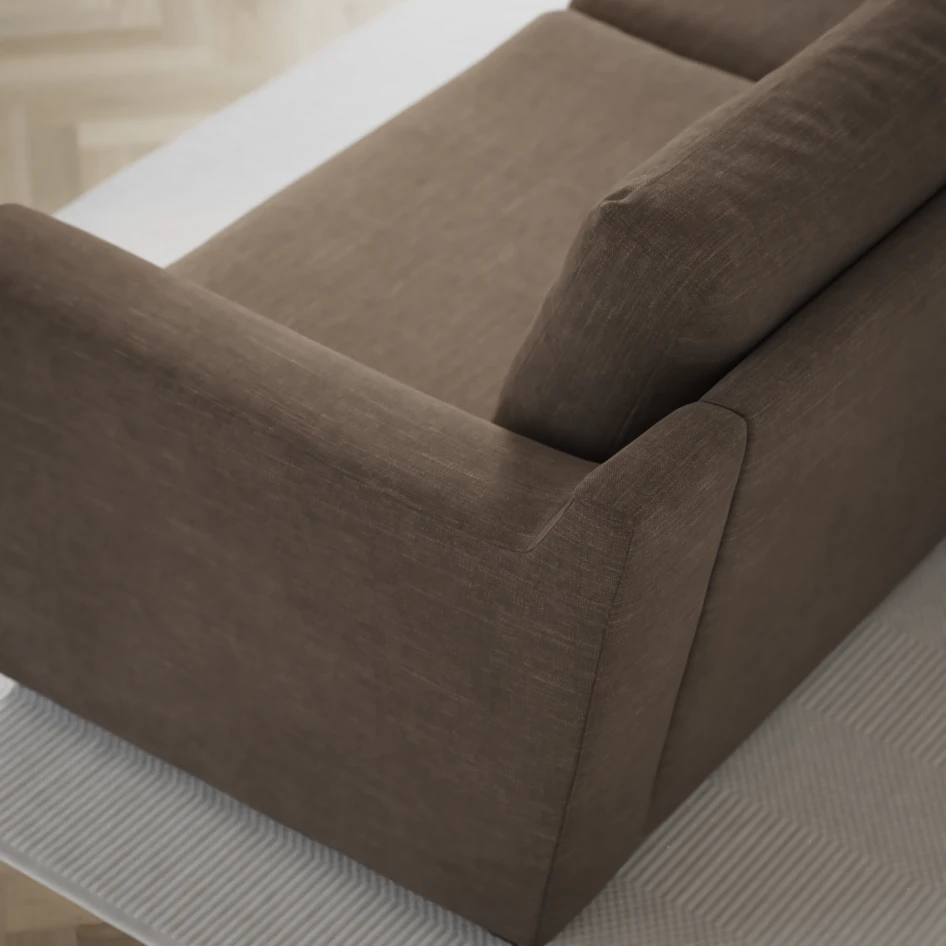 Friday - 2,5-sits soffa med divan höger - Brun