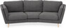 Madison - 3-sits soffa svängd, 70 cm - Grå