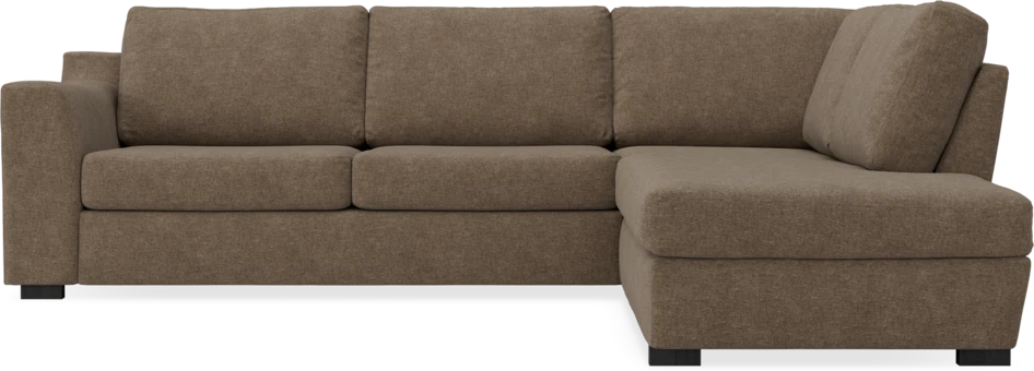 Friday - 2,5-sits soffa med divan höger - Brun