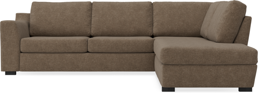 Friday - 2,5-sits soffa med divan höger - Brun