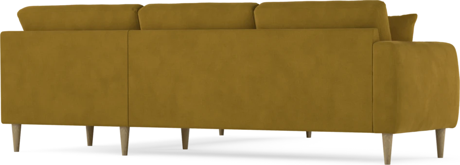 Eden - Hörnsoffa, 2,5+2,5-sits - Gul