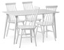 Plaine - Matgrupp med 4 stolar Einar - Vit