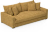 Rossi - 3-sits soffa, hel dyna - Gul