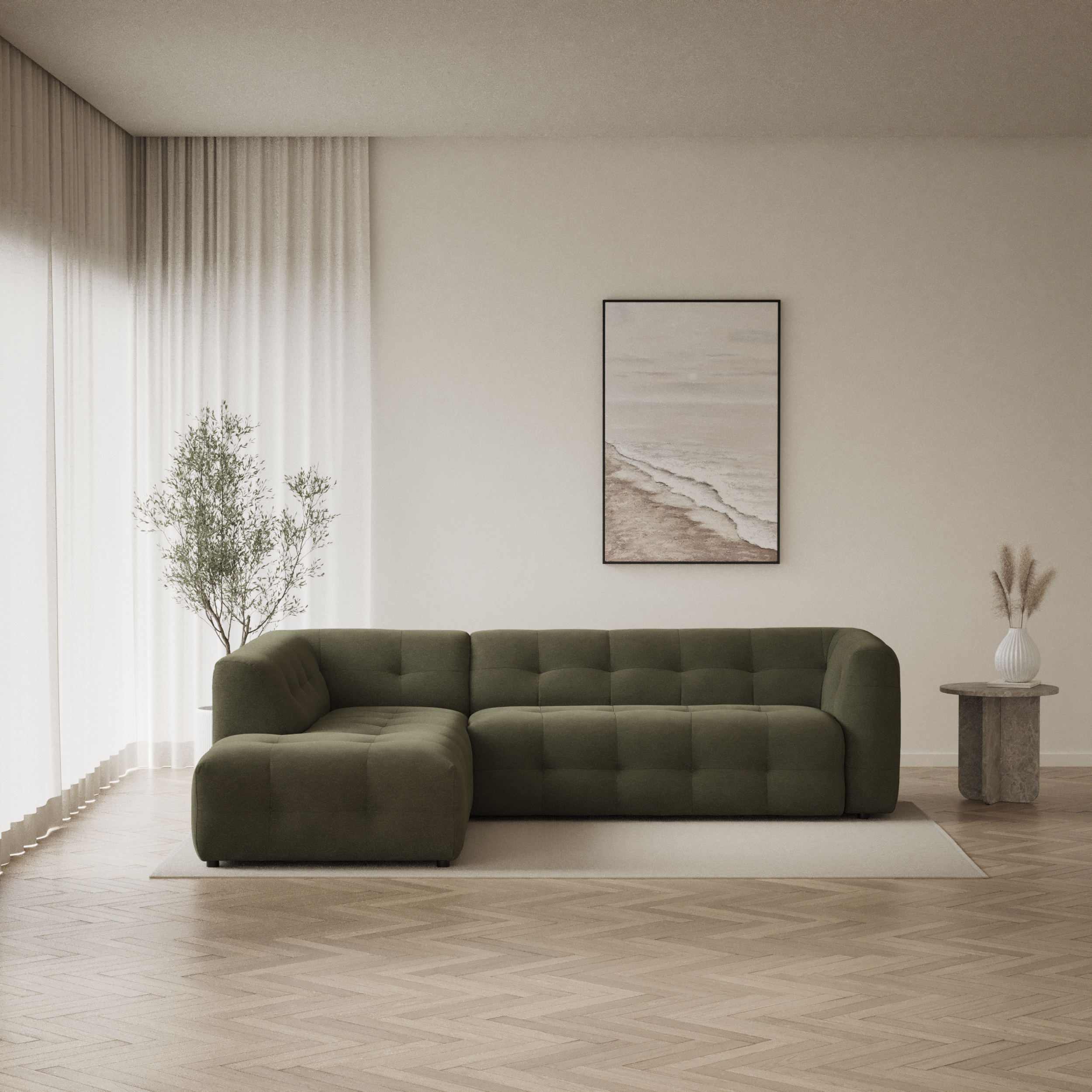Bella - 3-sits soffa med divan vänster - inspiration