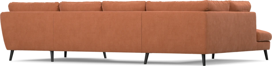 Madison Lux - 2-sits soffa med divan vänster och schäslong höger - Orange
