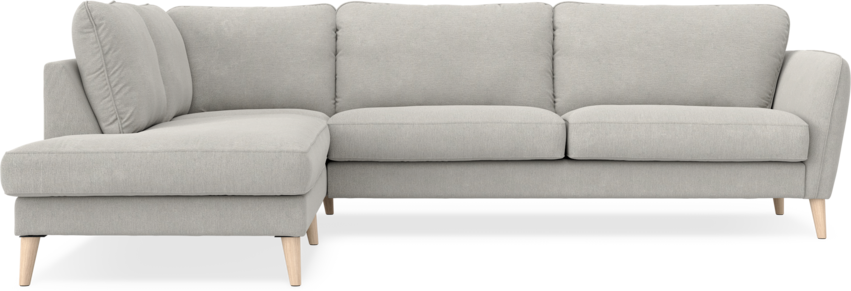 Bridge - 3-sits soffa med divan vänster - Grå