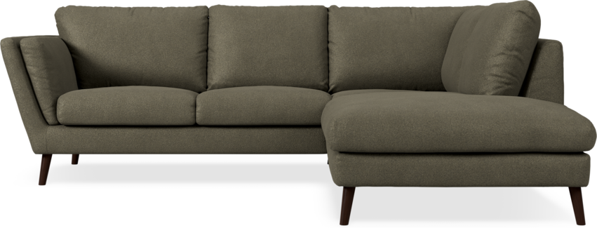 Madison Lux - 2-sits soffa med divan höger - Brun