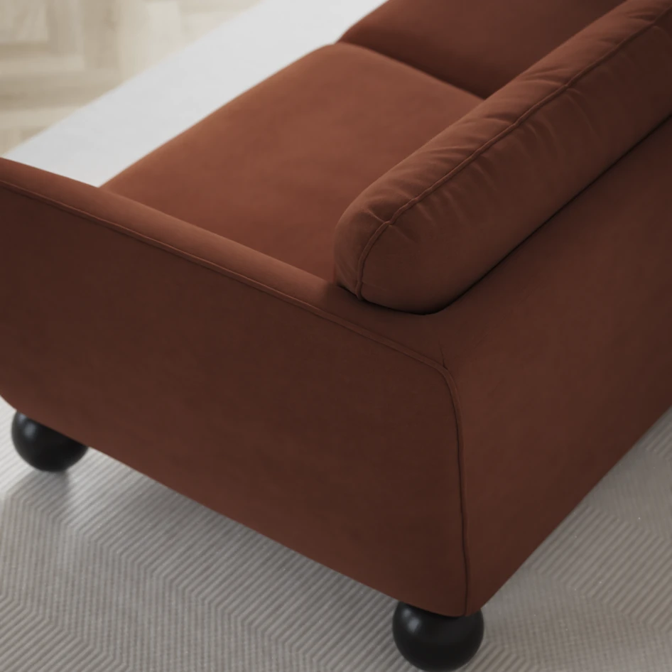 Madison Lux - Hörnsoffa 2+3-sits, hörn 2 - Röd