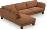 Madison - 3-sits soffa med divan vänster - Orange