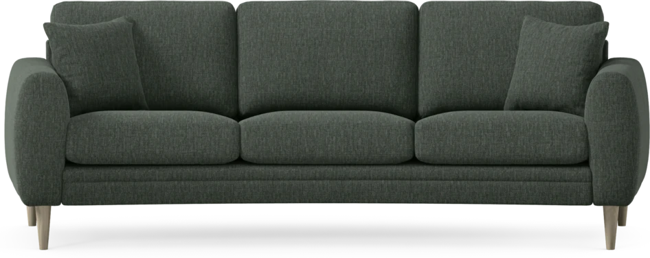 Eden - 3-sits soffa svängd - Grön