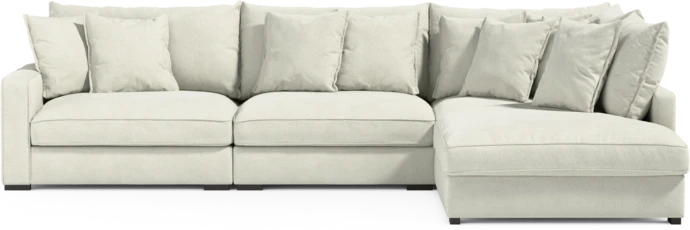 Rossi, 3-sits soffa med divan höger